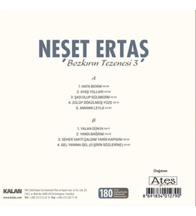 Neşet Ertaş Bozkırın Tezenesi 3 LP Plak (Karışık)