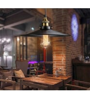 Rys Retro Metal Dekoratif  Rustik Tekli Sarkıt Avize 40 cm