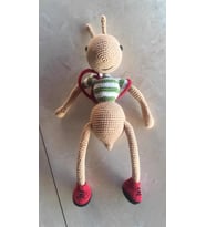 Sevimli Karınca Amigurumi Organik Oyuncak