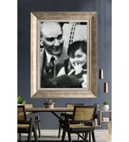 Gümüş Çerçeveli Atatürk Tablo za426