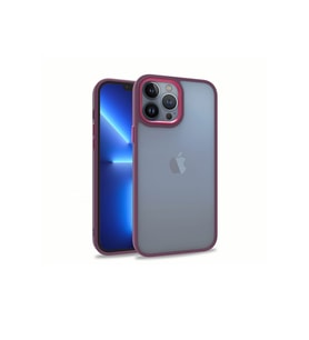 Apple iPhone 13 Pro Max Uyumlu Kılıf Zore Flora Kapak (Kırmızı)