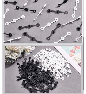 LuLuYeN Kırmızı 250 Adet Plastik Güvenlik Kilidi  Klips 67mm Güvenlik Etiket Trim Sabitleyici Askı Paket Kilit Tek Kullanımlık