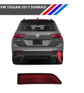 Volkswagen Tiguan Arka Tampon Reflektörü 2017 Sonrası - Sağ