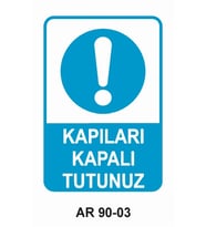 İŞ GÜVENLİĞİ UYARI LEVHASI 1 ADET PVC 21 X 29CM