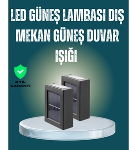 Suya Dayanıklı Güneş Enerjili Bahçe Lambası