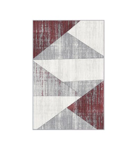 Eliana Home Baskılı, Yıkanabilir Kaymaz Taban Salon Halısı LNA0680 100x150 cm (Gri)