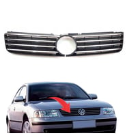 Vw Passat B5 Ön Panjur Saten Siyah Krom Çizgili 1997-2001 3B0853653F