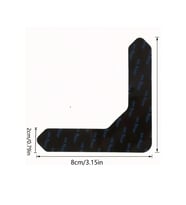 4 ADET HALI KİLİM KAYDIRMAZ BANT SLİM MODEL (Siyah)