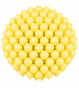 Sarı Renk Lateks makaron Balon (30 cm) - 100 Adet