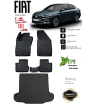 Fiat Egea Hybrıd 2022 Araca Özel 3D Paspas Ve 3D Bagaj Havuzu