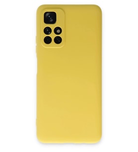 Durukar® Redmi Note 11T Kılıf Nano içi Kadife Silikon - Sarı