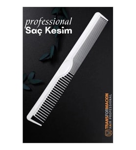 Mey İthalat® Profesyonel Kesim Tarağı - Antistatik Karbon Berber & Kuaför Tarağı 21 cm 721791
