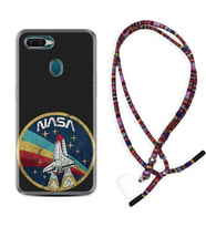 Oppo A5S A15 A16 A54 A55 A73 A74 Kılıf Boyun Asklı Rasta Silikon Nasa 1326