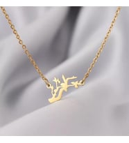 Kişiye Özel 925 Ayar Gümüş Ağaç Dalı Kolye (Gold)