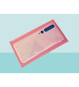 Tkgz - Xiaomi Mİ 10 Arka Kapak Batarya Kapağı - 5G PEMBE