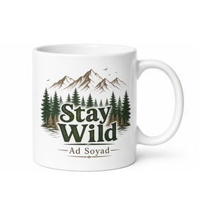 Stay Wild Temalı Vahşi Kal İngilizce Kupa Bardak Motivasyon Hediye