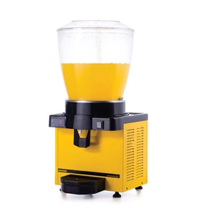 Samixir S22.DY Şerbetlik-22 litre soğuk içecek dispenseri-fıskiyeli-dijital-sarı