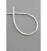Sedef Doğal Taş Parlak Beyaz Silindir Kesim 3x7mm Dizi [AA]