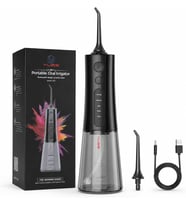 Y209 Taşınabilir Ağız Duşu, Şarjlı Oral Irrigator, 300 ml Su Hazneli Diş Duşu, 5 Modlu Diş Arası Temizleyici, IPX7 Su Geçirmez, USB Şarjlı, 2 Başlıklı