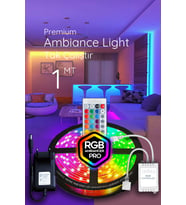 Tv Arkası Yatak Çocuk Odası Mutfak salon Rgb Şerit Led uzaktan kumandalı Tak Çalıştır 1 Metre