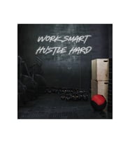 WORK SMART HUSTLE HARD Yazılı Neon Tabela