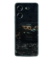 Tecno Pova 5 Kılıf Silikon Desen Özel Seri Black Car 1768