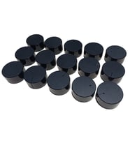 15 Adet Plastik Siyah Ses Kontrol Pot Başlığı 35x18mm 6mm D Tip Mile Uygun