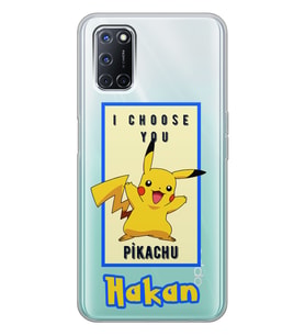 Oppo Pikachu Tasarımlı Şeffaf Telefon Kılıfı