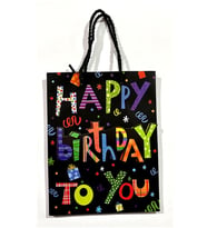 Happy Birthday Karton Hediye Poşeti 18X23Cm - 2 adet