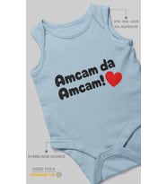 Amcam Da Amcam! Sıfır Kol Bebek Zıbını %100 Pamuk
