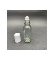 20ml şeffaf cam şişe roll-on şişe, 120 adet, bilye başlıklı şişe, cam şişe, roll-on şişesi