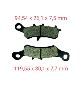 Tvs Ön Fren Disk Balatası Fa258 Fiero-Kawasaki Kx 85
