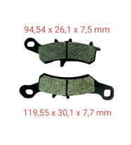 Tvs Ön Fren Disk Balatası Fa258 Fiero-Kawasaki Kx 85