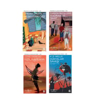 Meselenin Özü + Kadransız Saat + Kızıl Kahkaha + Dünyalar Savaşı- 4 Kitap Set - Iş Bankası Özel Set