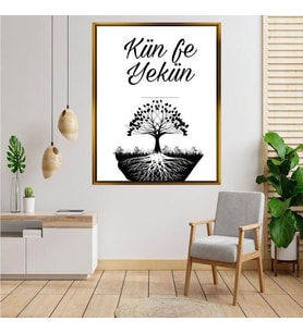 Altın  Çerçeveli tablo n122