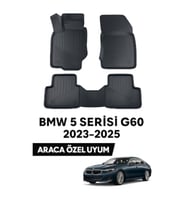 Bmw 5 Serisi G60 2023 Sonrası Uyumlu 3D Kauçuk Oto Paspas – Premium Seri