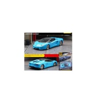 Lamborghini Aventador Roadster Blue 1/64 Model Araba