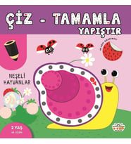 Çiz-Tamamla-Yapıştır Neşeli Hayvanlar