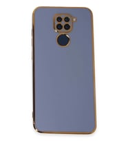 Newface Xiaomi Redmi Note 9 Kılıf Volet Silikon - Mavi