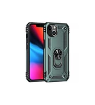 Apple iPhone 13 Kılıf Sofya Yüzüklü Silikon Kapak - Yeşil