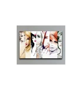 DBSanatevi Kadın Yağlı Boya Efektli Tablo 40 X 60 Cm