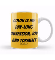 Claude Monet Quotes Gifts   Vintage Retro Rainbow Style Kupa Bardak Porselen