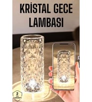 Kristal Dokunmatik Kumandalı Masa Gece Lambası