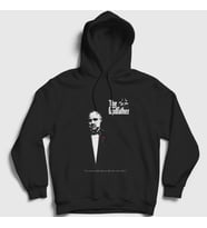Presmono Unisex Siyah Offer Film Baba The Godfather Kapüşonlu Sweatshirt 252181tt