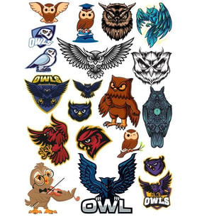 Baykuş OWL Sticker Set-12 20 Parça Telefon, Tablet, Defter, Laptop Sticker
