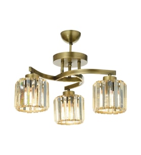 AVONNI AV-65229-3E Eskitme Kaplama Modern Avize E27 Metal Kristal 58cm