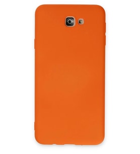 Durukar® Samsung Galaxy J7 Prime Kılıf Nano içi Kadife Silikon - Turuncu