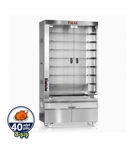Pimak Kollu Piliç Makinesi 8 şiş 40 Piliç Tüplü