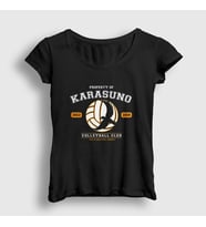 Presmono Kadın Siyah Karasuna Voleybol Anime Haikyu T-Shirt 237621tt