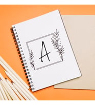 Baş Harf Tasarımlı Defter Kişiye Özel